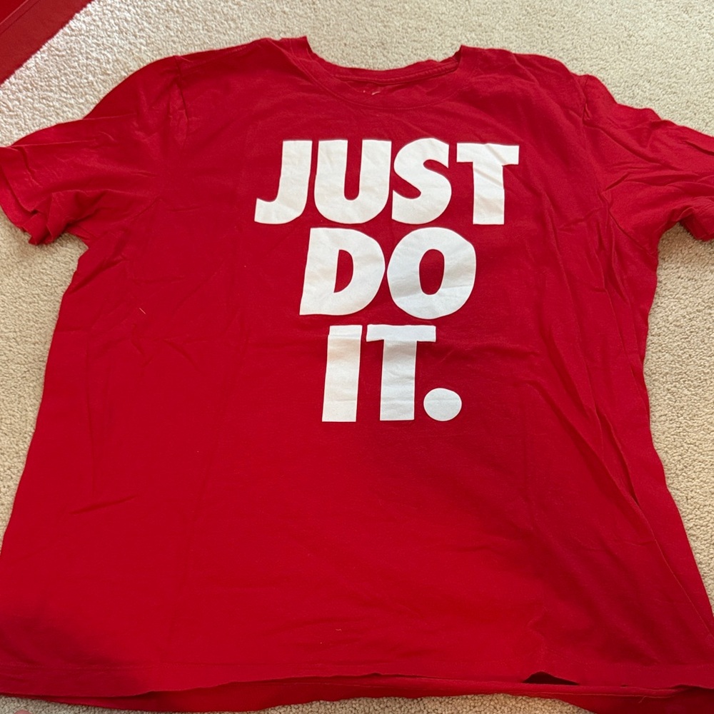 Nike Red Crewneck Tee